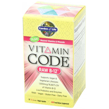 Veganský RAW vitamín B-12 (Vitamínový kód) 30 kapslí